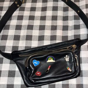 Leather bum waist bag